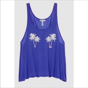 VS Pink Palm Trees Tank Top